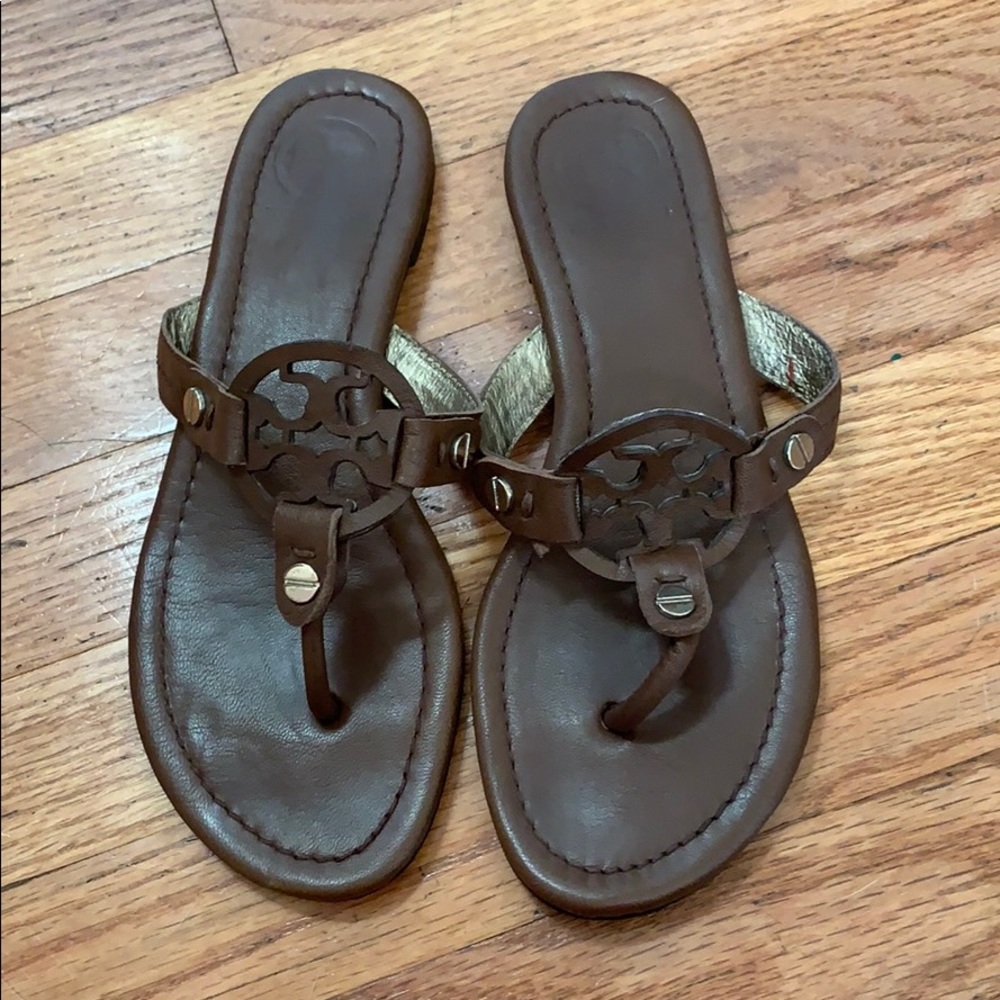 Tory Burch Miller vintage vachetta sandals 8.5